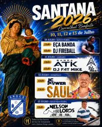 Cartaz Festas de Santana 2026 - Carvalhal Benfeito