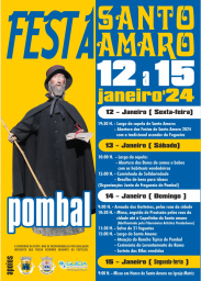 Cartaz Festas de Santo Amaro 2024 - Pombal