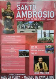 Cartaz Festas de Santo Ambrósio 2026 - Vale da Porca