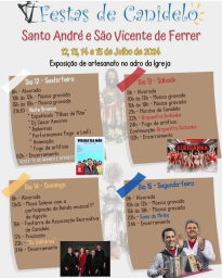 Cartaz Festas de Santo André 2024 - Canidelo