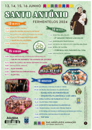 Cartaz Festas de Santo António 2024 - Fermentelos