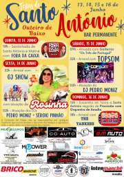Cartaz Festas de Santo António 2024 - Outeiro de Baixo