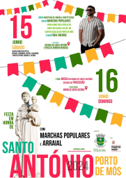 Cartaz Festas de Santo António 2024 - Porto de Mós