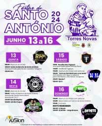Cartaz Festas de Santo António 2024 - Torres Novas