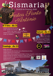 Cartaz Festas de Santo António 2025 - Sismaria