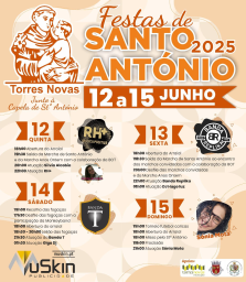 Cartaz Festas de Santo António 2025 - Torres Novas