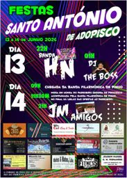 Cartaz Festas de Santo António 2026 - Adopisco