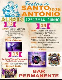 Cartaz Festas de Santo António 2026 - Alhais