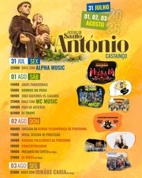 Cartaz Festas de Santo António 2026 - Castainço