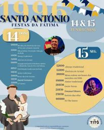 Cartaz Festas de Santo António 2026 - Fátima