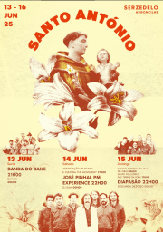 Cartaz Festas de Santo António de Serzedêlo 2025 - Argoncilhe 