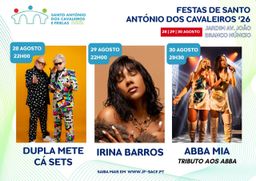 Cartaz Festas de Santo António dos Cavaleiros 2026 - Santo António dos Cavaleiros