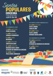 Cartaz Festas de Santos Populares 2026 - Ericeira
