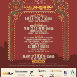 Cartaz Festas de São Bartolomeu 2024 - Salgueiro