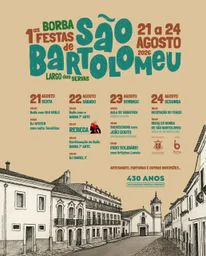 Cartaz Festas de São Bartolomeu 2026 - Borba