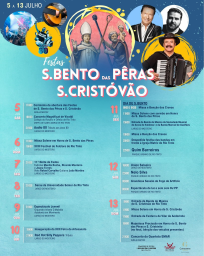 Cartaz Festas de São Bento 2025 - Rio Tinto
