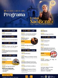 Cartaz Festas de São Bento 2026 - Santo Emilão