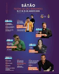 Cartaz Festas de São Bernardo 2026 - Sátão