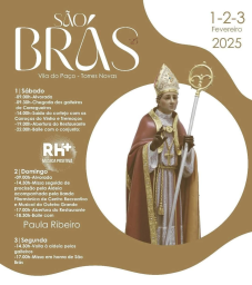 Cartaz Festas de São Brás 2025 - Vila do Paço
