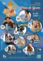 Cartaz Festas de São Brás 2026 - Terras de Bouro