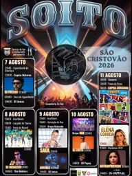 Cartaz Festas de São Cristóvão 2026 - Soito