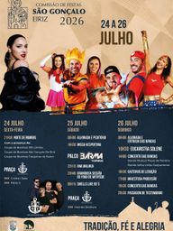 Cartaz Festas de São Gonçalo 2026 - Eiriz