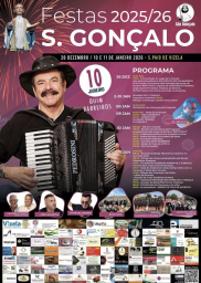 Cartaz Festas de São Gonçalo 2026 - São Paio de Vizela
