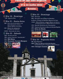 Cartaz Festas de São João 2024 - Arroios