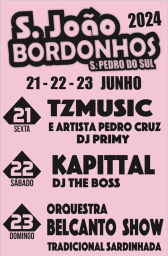 Cartaz Festas de São João 2024 - Bordonhos