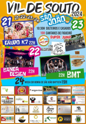 Cartaz Festas de São João 2024 - Vil de Souto