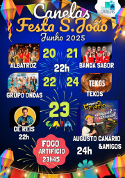 Cartaz Festas de São João 2025 - Canelas