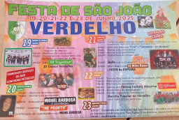 Cartaz Festas de São João 2025 - Verdelho