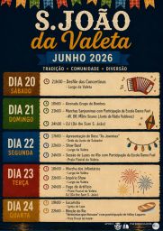 Cartaz Festas de São João 2026 - Valeta