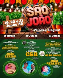 Cartaz Festas de São João 2026 - Veiros
