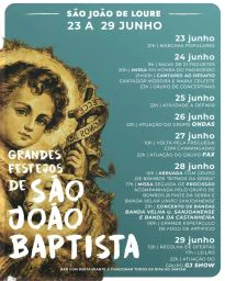 Cartaz Festas de São João Baptista 2026 - Loure