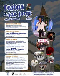 Cartaz Festas de São Jorge 2026 - Pevidém