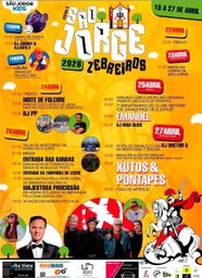 Cartaz Festas de São Jorge 2026 - Zebreiros