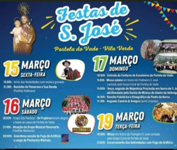 Cartaz Festas de São José 2024 - Vila Verde
