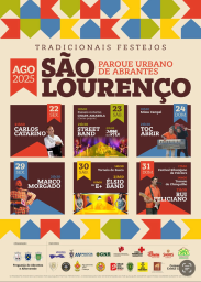 Cartaz Festas de São Lourenço 2025 - Abrantes