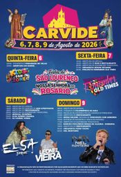 Cartaz Festas de São Lourenço e Nossa Senhora do Rosário 2026 - Carvide
