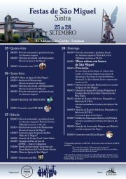 Cartaz Festas de São Miguel 2025 - Sintra