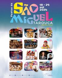 Cartaz Festas de São Miguel 2026 - Tarouca