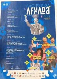 Cartaz Festas de São Pedro 2024 - Afurada
