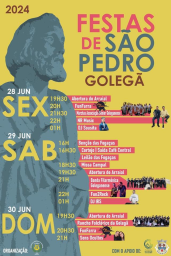 Cartaz Festas de São Pedro 2024 - Golegã