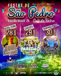 Cartaz Festas de São Pedro 2024 - Ribeira Brava