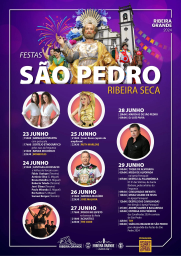 Cartaz Festas de São Pedro 2024 - Ribeira Seca