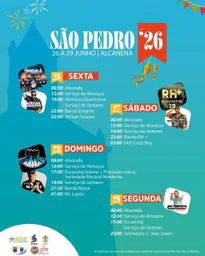 Cartaz Festas de São Pedro 2026 - Alcanena