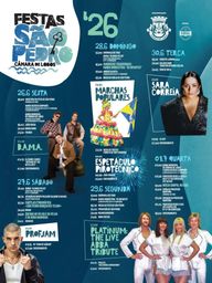 Cartaz Festas de São Pedro 2026 - Câmara de Lobos