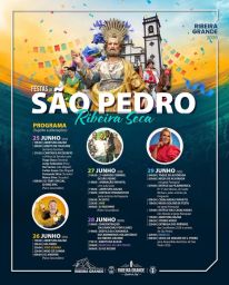 Cartaz Festas de São Pedro 2026 - Ribeira Seca