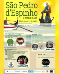 Cartaz Festas de São Pedro de Espinho 2024 - Aveiro